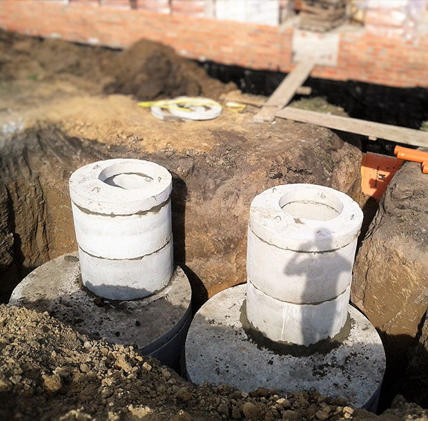 Септики из бетонных колец в Серебряно-Прудском районе